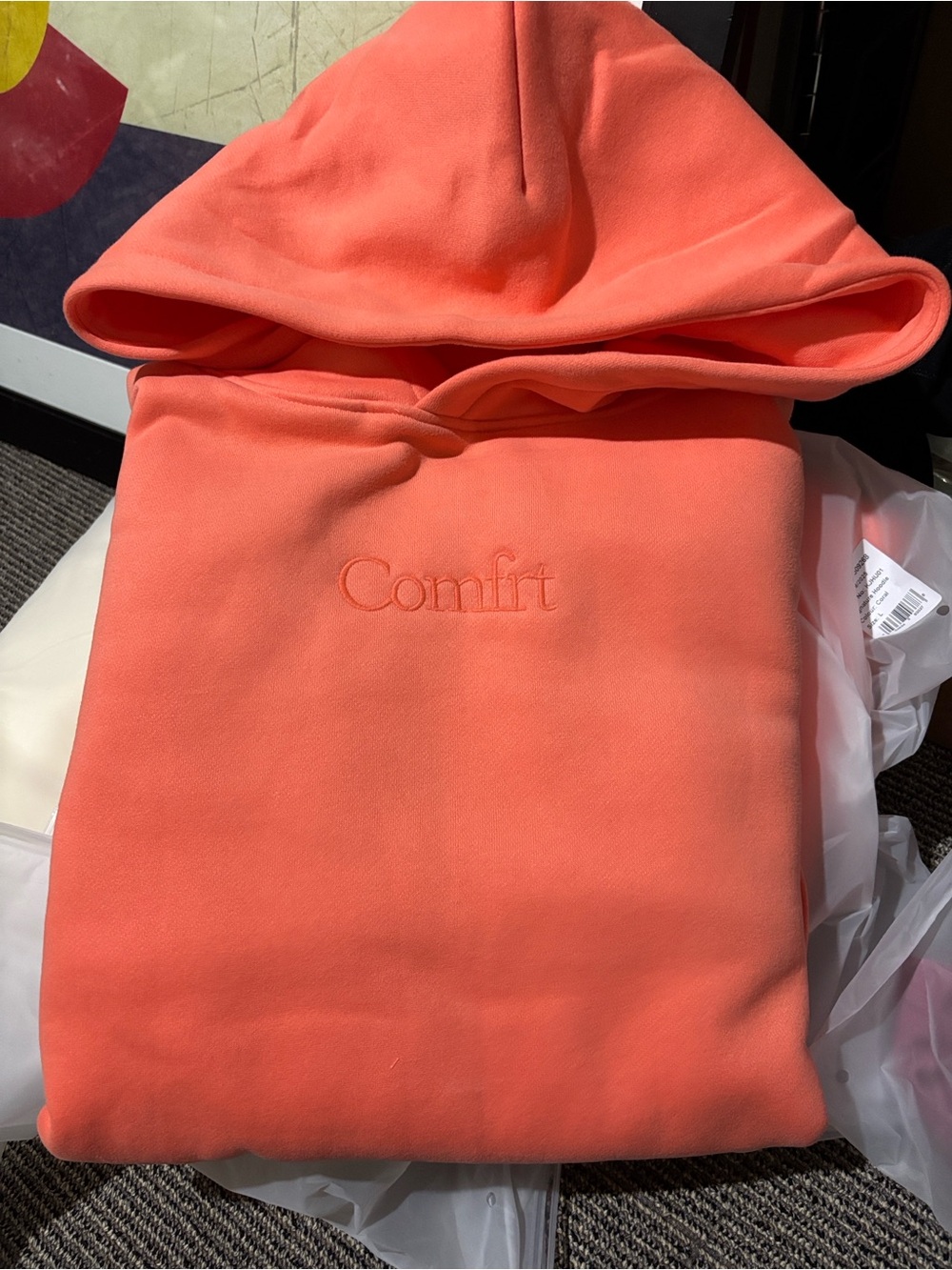 Comfrt Signature Hoodie Coral
